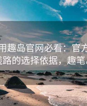 新手使用趣岛官网必看：官方入口与镜像线路的选择依据，趣笔岛官网