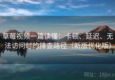 草莓视频一篇读懂：卡顿、延迟、无法访问时的排查路径（新版优化版）