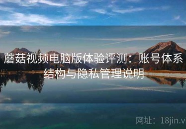 蘑菇视频电脑版体验评测：账号体系结构与隐私管理说明