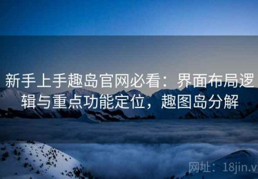 新手上手趣岛官网必看：界面布局逻辑与重点功能定位，趣图岛分解