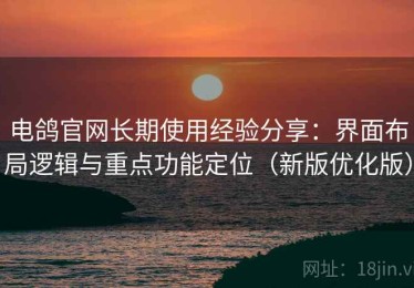 电鸽官网长期使用经验分享：界面布局逻辑与重点功能定位（新版优化版）