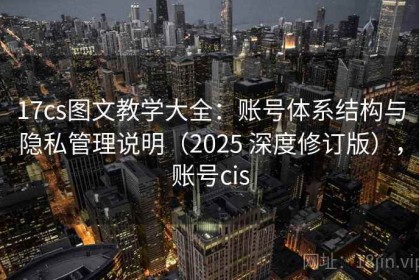 17cs图文教学大全：账号体系结构与隐私管理说明（2025 深度修订版），账号cis