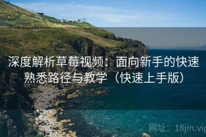 深度解析草莓视频：面向新手的快速熟悉路径与教学（快速上手版）