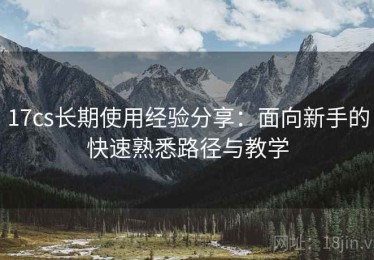 17cs长期使用经验分享：面向新手的快速熟悉路径与教学