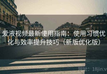 爱液视频最新使用指南：使用习惯优化与效率提升技巧（新版优化版）