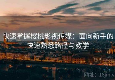 快速掌握樱桃影视传媒：面向新手的快速熟悉路径与教学
