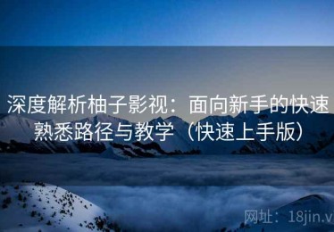 深度解析柚子影视：面向新手的快速熟悉路径与教学（快速上手版）