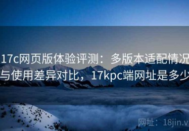 17c网页版体验评测：多版本适配情况与使用差异对比，17kpc端网址是多少