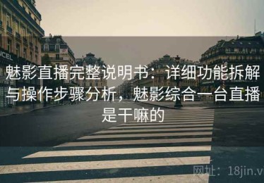 魅影直播完整说明书：详细功能拆解与操作步骤分析，魅影综合一台直播是干嘛的