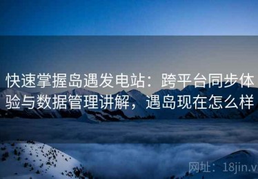 快速掌握岛遇发电站：跨平台同步体验与数据管理讲解，遇岛现在怎么样