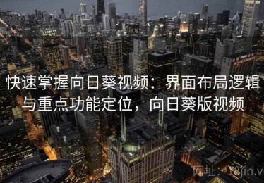 快速掌握向日葵视频：界面布局逻辑与重点功能定位，向日葵版视频