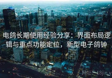 电鸽长期使用经验分享：界面布局逻辑与重点功能定位，新型电子鸽钟