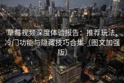 草莓视频深度体验报告：推荐玩法、冷门功能与隐藏技巧合集（图文加强版）
