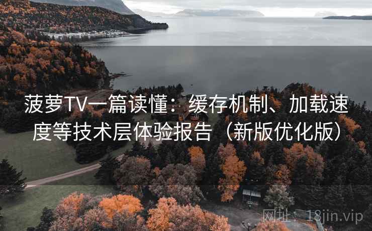 菠萝TV一篇读懂：缓存机制、加载速度等技术层体验报告（新版优化版）