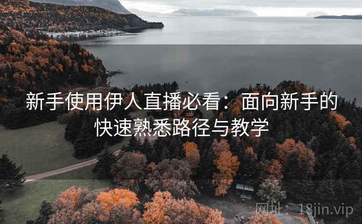 新手使用伊人直播必看：面向新手的快速熟悉路径与教学