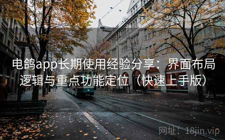 电鸽app长期使用经验分享：界面布局逻辑与重点功能定位（快速上手版）