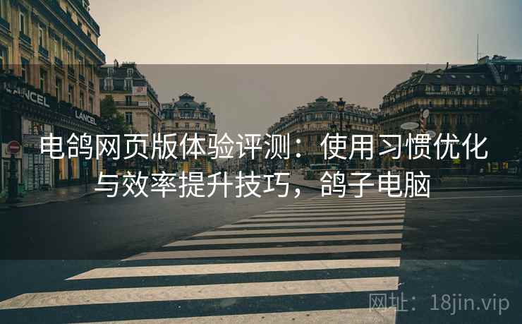 电鸽网页版体验评测：使用习惯优化与效率提升技巧，鸽子电脑
