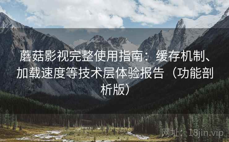 蘑菇影视完整使用指南:缓存机制、加载速度等技术层体验报告(功能剖析版) 蘑菇影视完整使用指南:缓存机制、加载速度等技术层体验报告(功能剖析版)