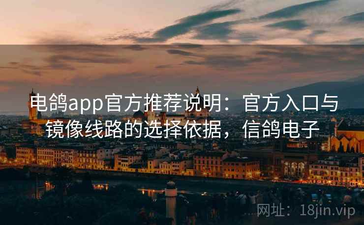电鸽app官方推荐说明：官方入口与镜像线路的选择依据，信鸽电子